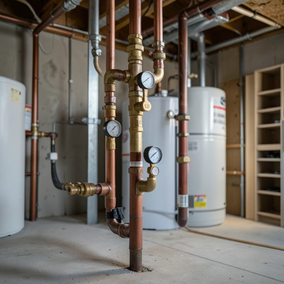 Water heater installation and piping in Bow Mar