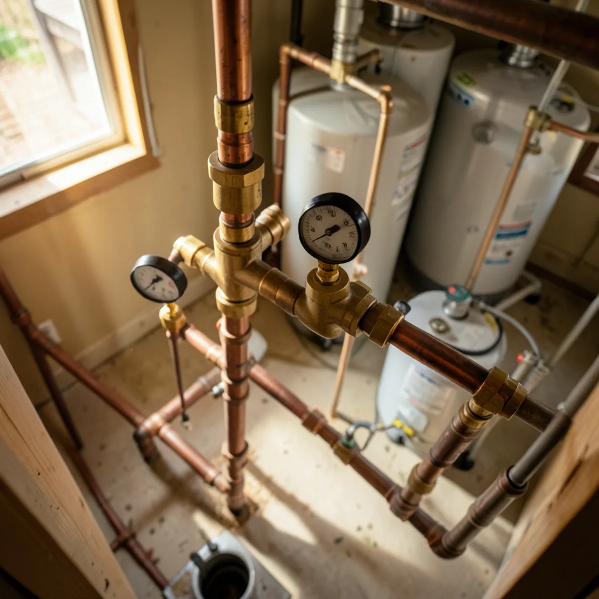 Completed water heater installation in Bow Mar