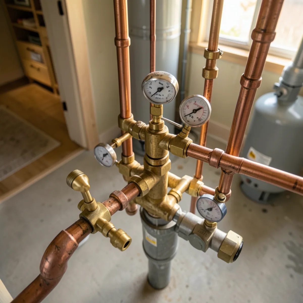 Completed water heater installation in Castle Rock