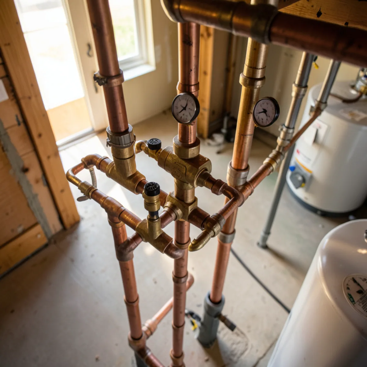 Completed water heater installation in Foxfield