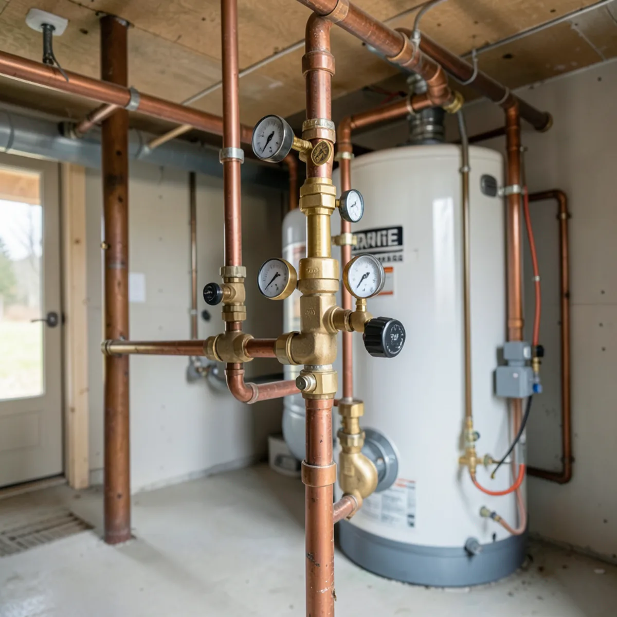 Water heater installation and piping in Golden