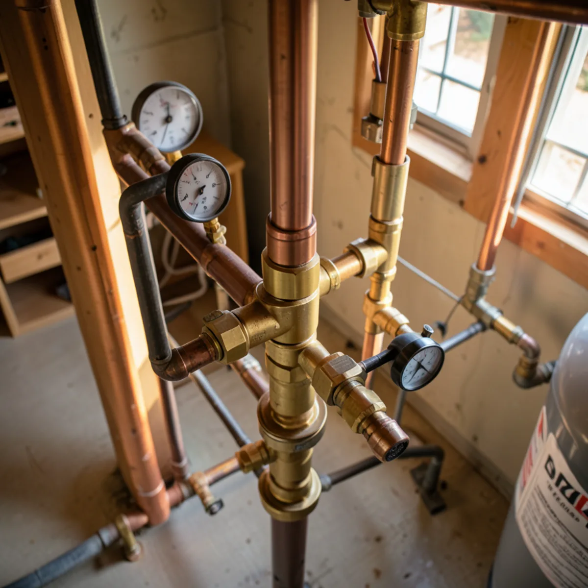 Completed water heater installation in Golden