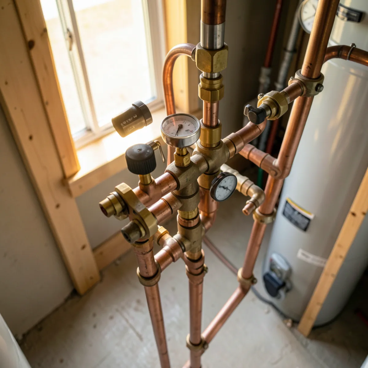Completed water heater installation in Greenwood Village