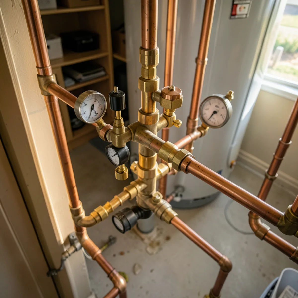 Completed water heater installation in Highlands Ranch