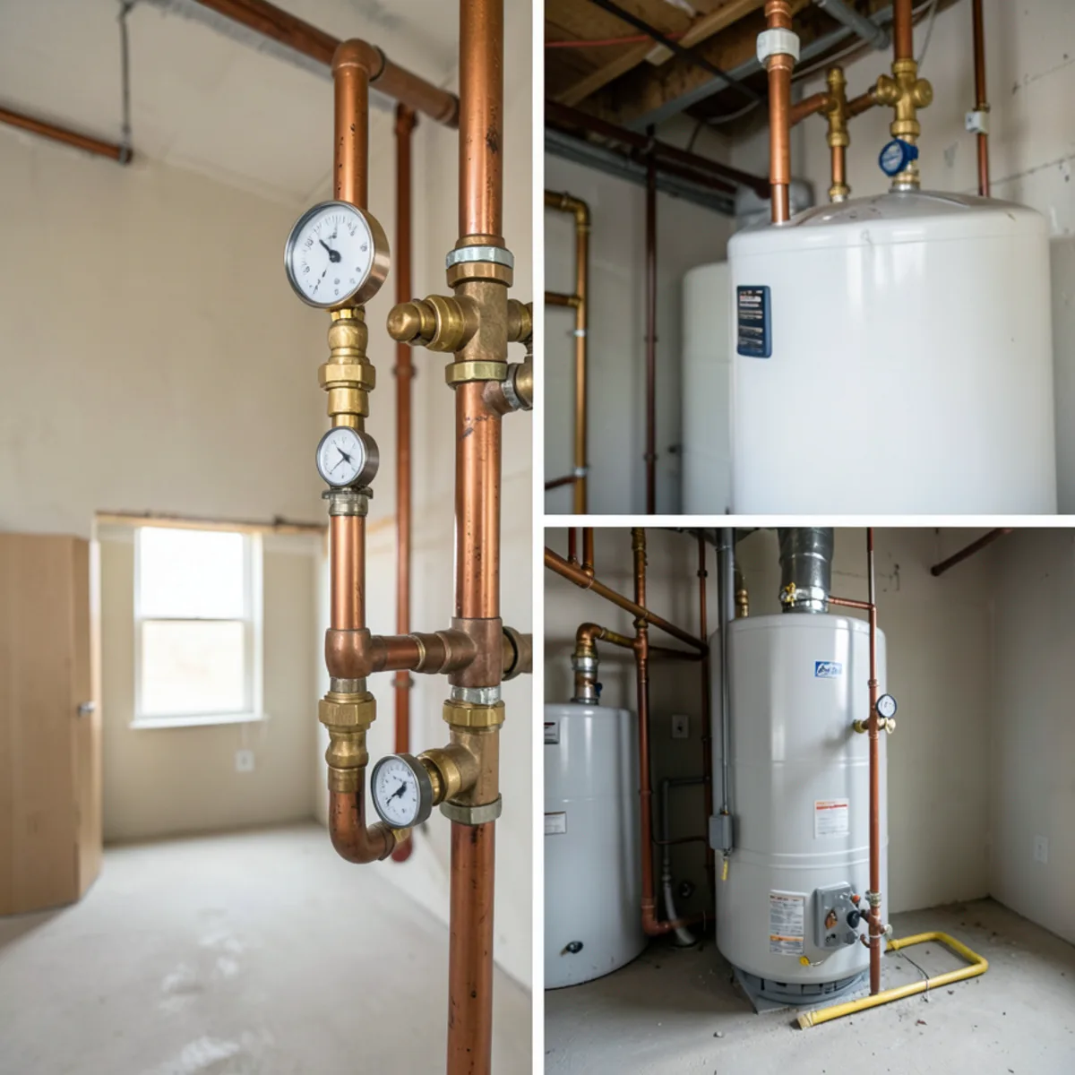 Water heater installation and piping in Morrison