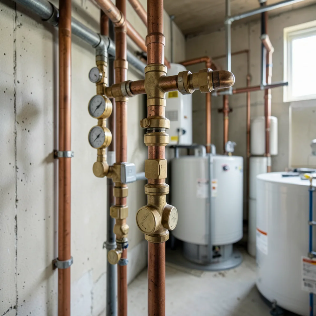 Water heater installation and piping in Parker