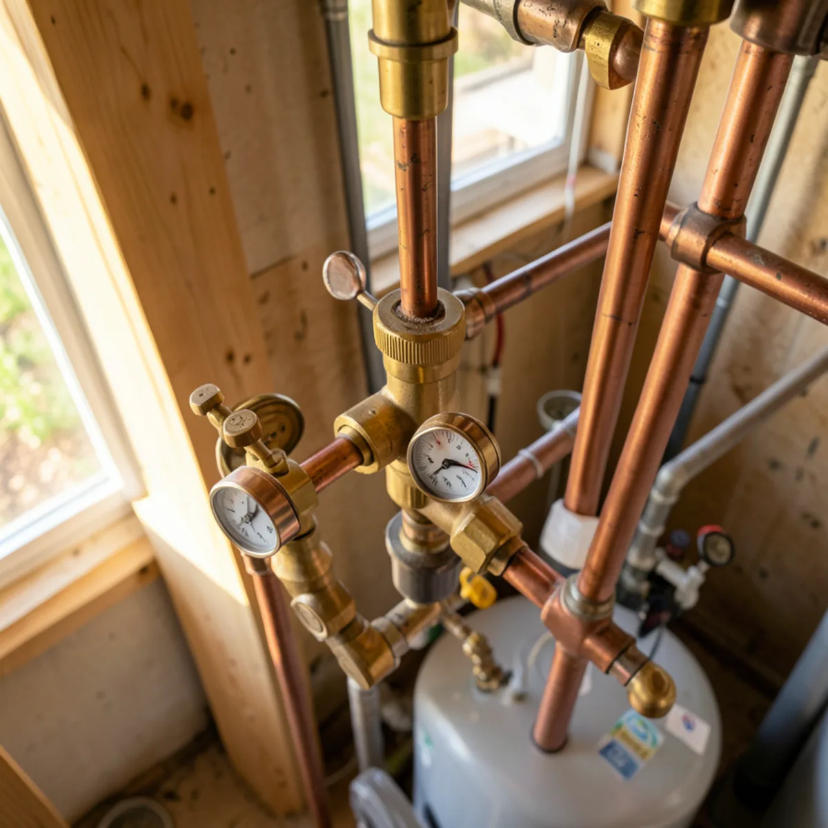Completed water heater installation in Roxborough Park