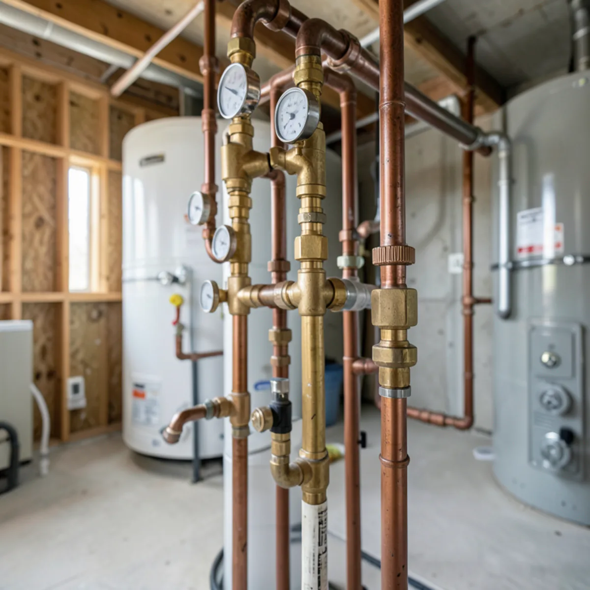 Inspecting water heater dip tube and cold water inlet connections