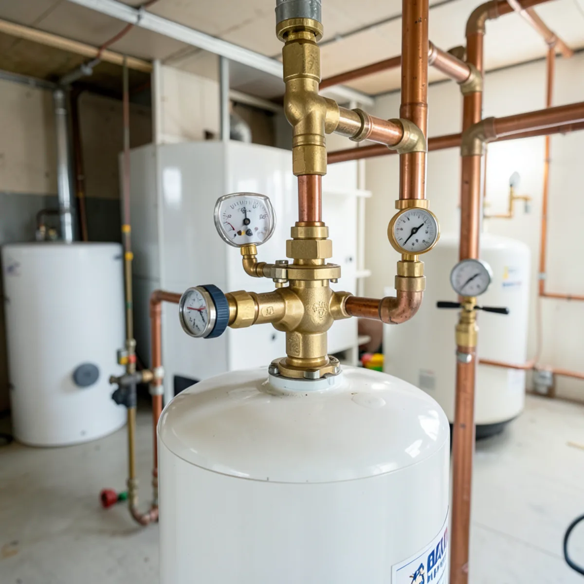 Flowchart showing water heater repair versus replacement decision criteria based on age and cost