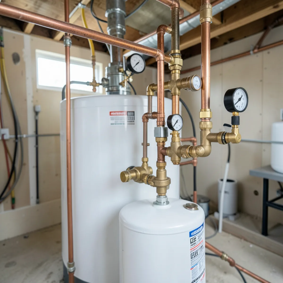 Detailed mechanical view for Tankless water heater installation in Littleton, CO