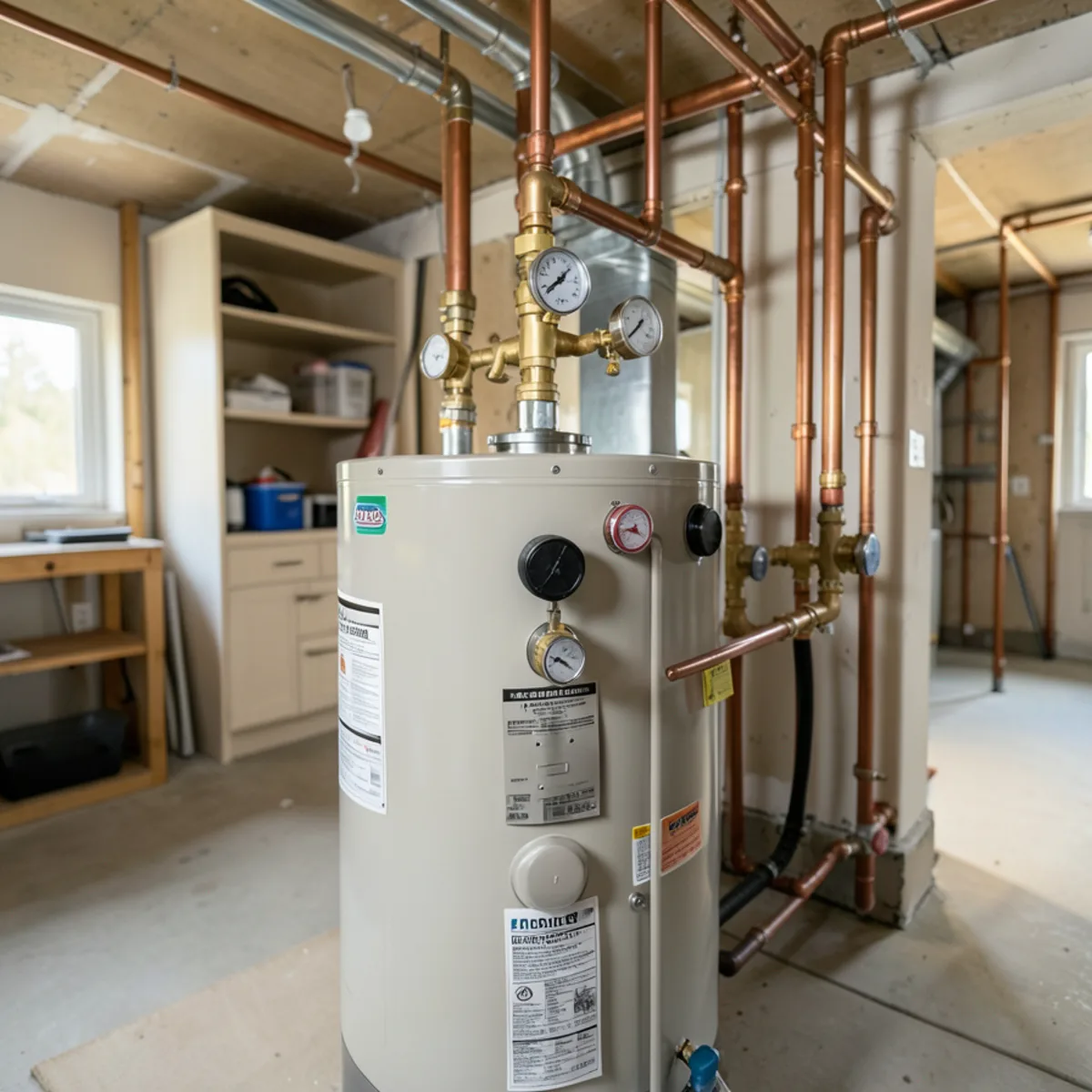 Component assembly and inspection for Water heater expansion tank installation in Littleton, CO