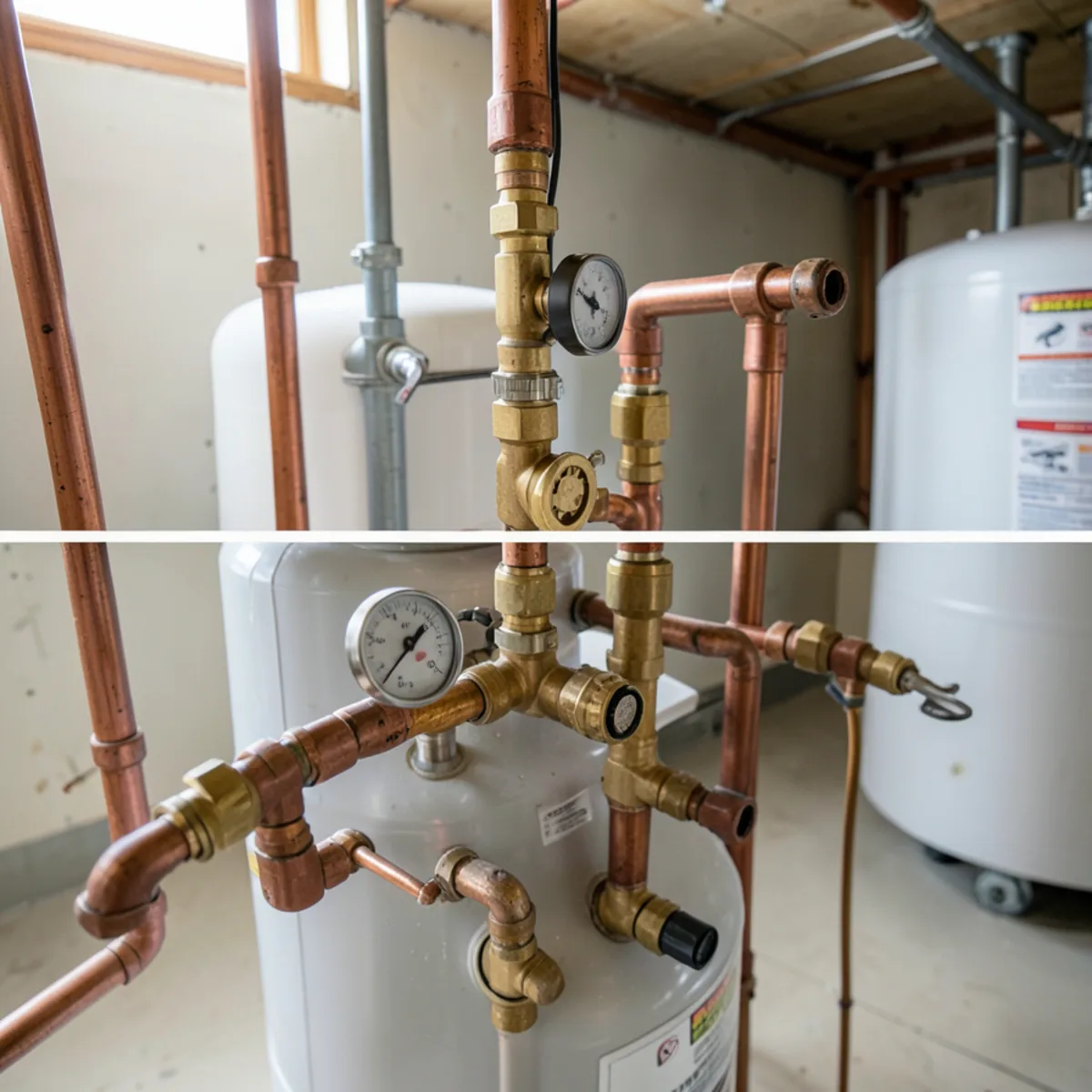 Detailed mechanical view for Water heater leak repair in Littleton, CO
