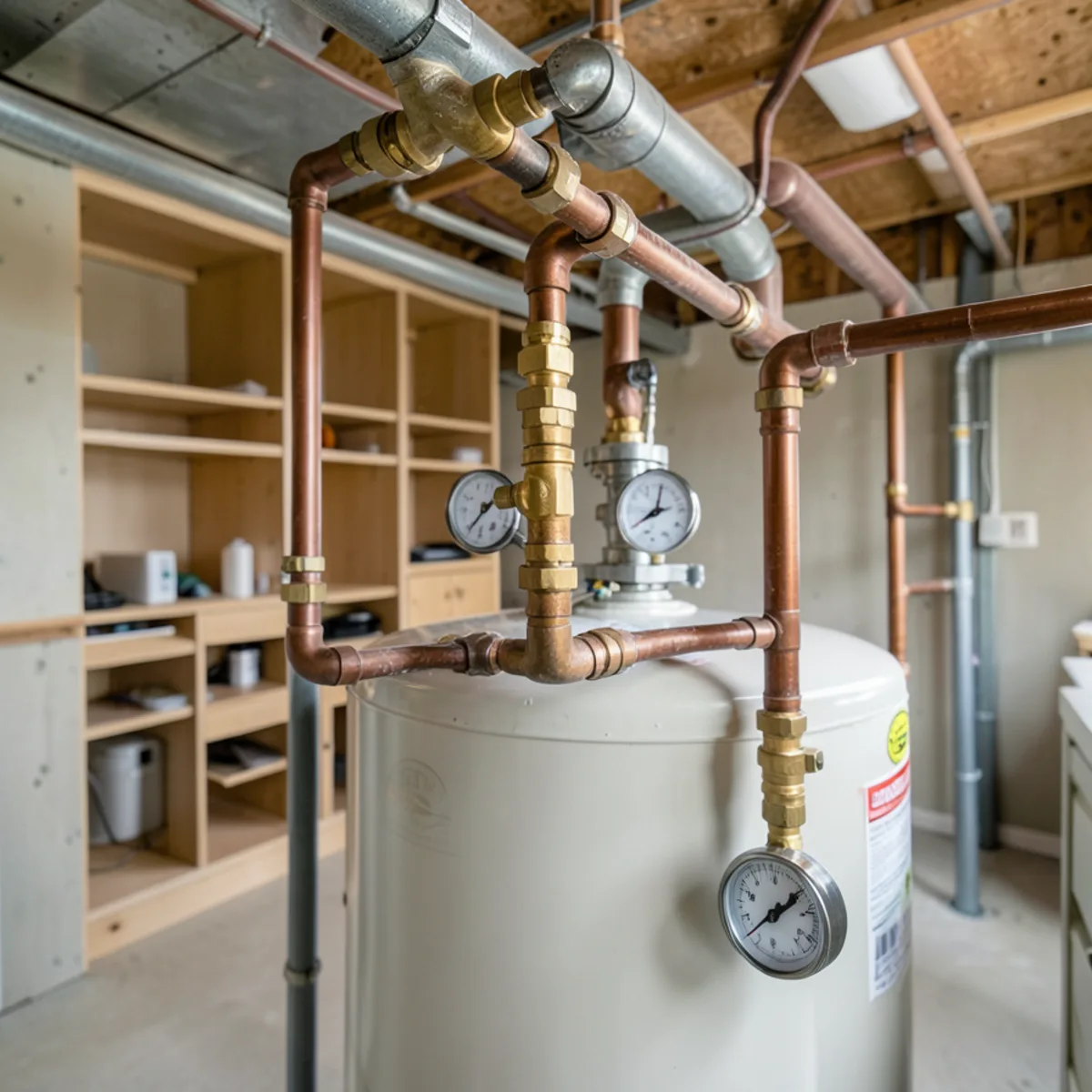 Detailed mechanical view for Water heater venting repair in Littleton, CO